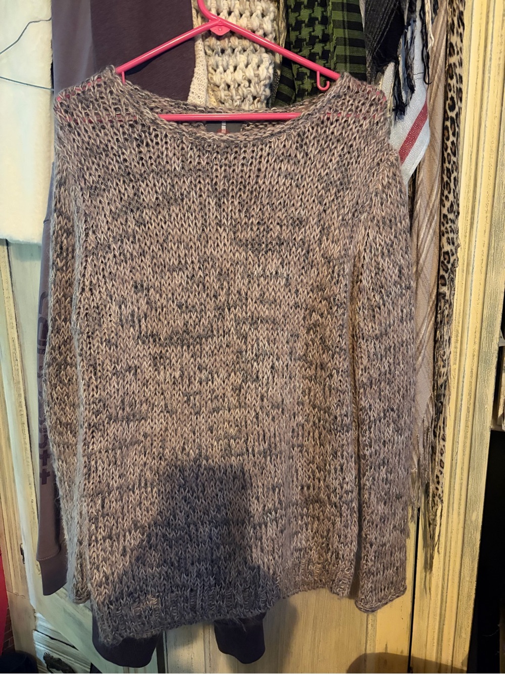 Buffalo David Bitton Marled Taupe Crewneck Sweater